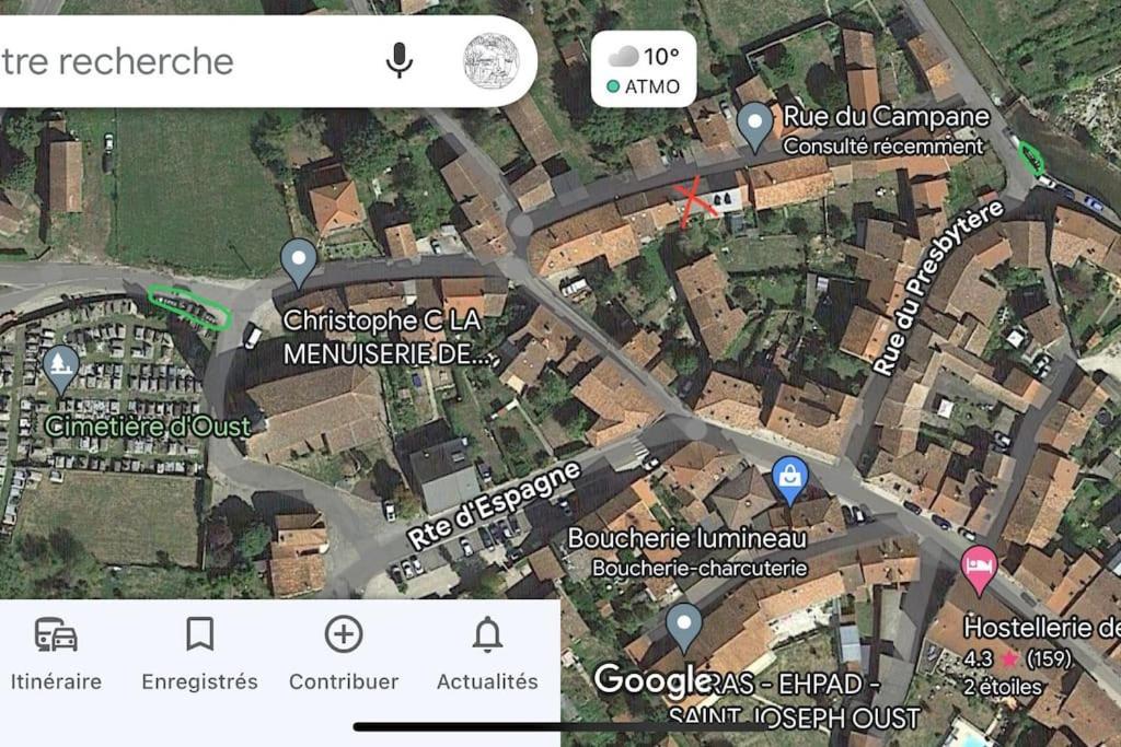 La Petite Ourse Maison De Village A Oust Εξωτερικό φωτογραφία