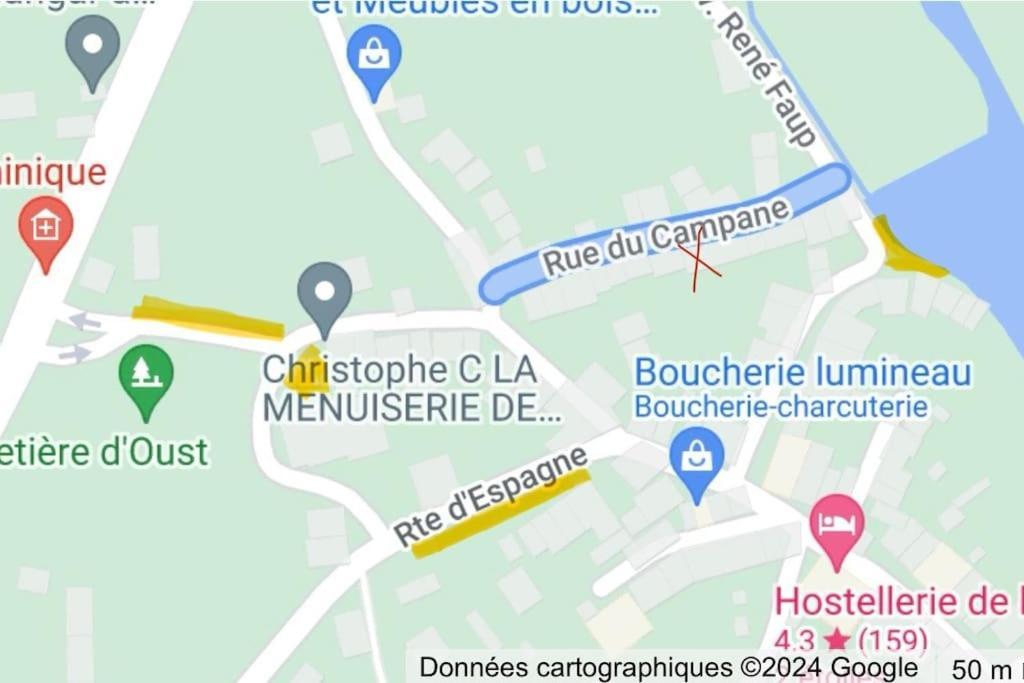 La Petite Ourse Maison De Village A Oust Εξωτερικό φωτογραφία